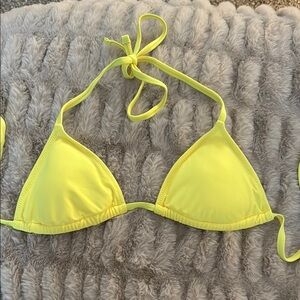 Womens Yellow Swim Top